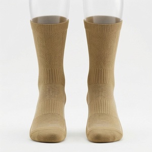 Crew <b>Socks</b> Solid Color Breathable Knitted Spandex Polyester Men Women Daily Casual Summer Wear - Product Image 1