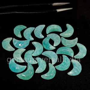 Piedra Preciosa de Amazonita Natural en Forma de Luna Creciente de 12 mm, Cristal Tallado a Mano, Piedra Suelta, Precio al por Mayor para la Fabricación de Joyas - Product Image 2