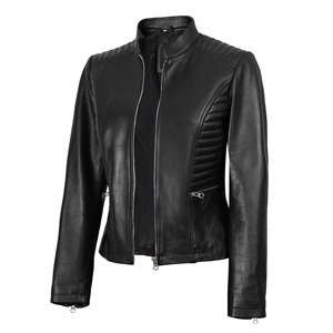 Fashion Comfortable Women's <b>Leather</b> <b>Jacket</b> <b>Long</b> Sleeves Genuine <b>Leather</b> <b>Jacket</b> for Women's - Product Image 2