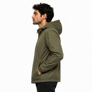 Veste de sport de montagne imperméable et légère pour homme, coupe-vent à capuche, veste coupe-vent légère à fermeture éclair pour homme - Product Image 4