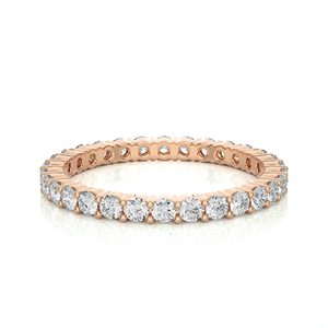 Anillo de Diamantes Naturales Certificados por IGI, Oro Sólido de 18K con Diamantes Finos de 0.90 Quilates, Anillo de Compromiso de Diamantes en Venta - Product Image 1
