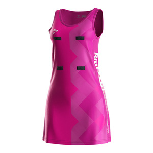 <b>Custom</b> Designed Polyester Breathable Skirt <b>Dress</b> Sublimation Netball Jersey for Women & Girls Team Uniform <b>Custom</b> Club Logo - Product Image 3
