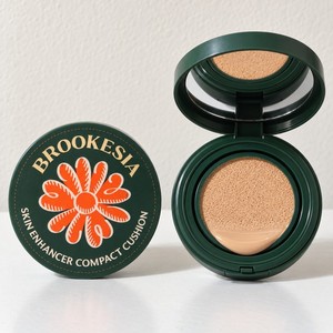 <b>makeup</b> foundation Brukesia Korean K-Beauty Skin Enhancer <b>Compact</b> Cushion Glow 1.5 Light Rosy Made in Korea - Product Image 6