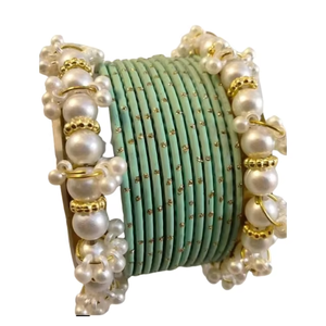 Bracelets en perles imitation or plaqué or pour femmes, style classique, ensemble de bracelets empilables pour cadeau - Product Image 6