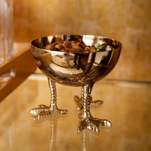 Frutero Decorativo de Pedestal con Forma de Pata de Pollo en Oro Antiguo para Decoración de Mesa de Comedor de Lujo - Product Image 5