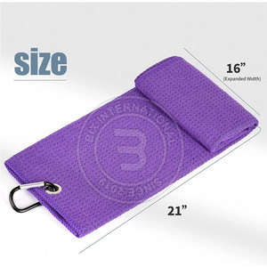 Toalla de golf de fibra suave de alto rendimiento y construcción duradera para uso deportivo y limpieza. - Product Image 2