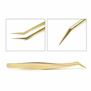 Pinzas de Acero Inoxidable Premium para Extensión de Pestañas, Antimagnéticas, Punta Fina, Probadas a Mano para Artistas Profesionales de Pestañas - Product Image 3