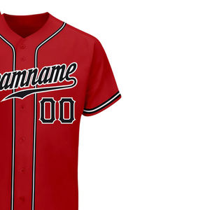 Camiseta de Béisbol Rosa OEM de Alto Rendimiento, Personalizada con Impresión DTF en Algodón, Uniforme de Equipo con Botones, Ropa Deportiva al Por Mayor - Product Image 2