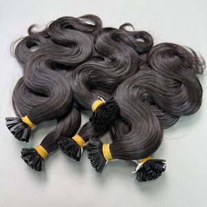 Extensiones de Cabello Humano Natural Vietnamita No Remy con Puntas Planas de Queratina I, U, V, K, Ondulado, Textura Suave, Color Personalizado, Listo para Permanente - Product Image 2