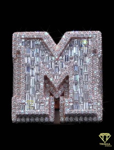 Personalized Arabic Letter <b>Ring</b> With Moissanite Diamonds Rose Gold Hip Hop Jewelry For <b>Men</b> And Women - Product Image 4