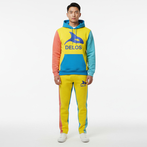 Mejor Precio, Conjunto Deportivo de 2 Piezas para Hombre, con Capucha, Color Sólido, Bloques de Color, Grueso y Cálido, para Correr - Product Image 2