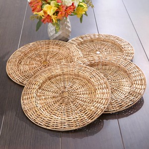 Cheap price charger plates for wedding parties top sale sustainable rattan weave chargers - Product Image 6