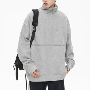 Sudadera con Media Cremallera para Hombre y Mujer, Estilo Polo, Casual, Cuello Medio Alto, Sudadera con Capucha Moderna - Product Image 5