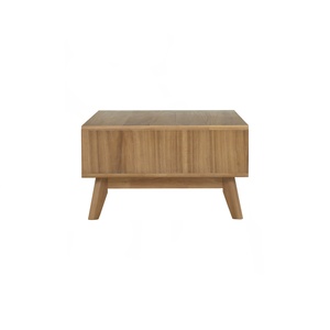 Executive 120cm Light Tennessee Walnut Coffee <b>Table</b> with Solid Wood Legs and Dual Storage Drawers for <b>Mid</b>-<b>Century</b> Modern Luxury - Product Image 5