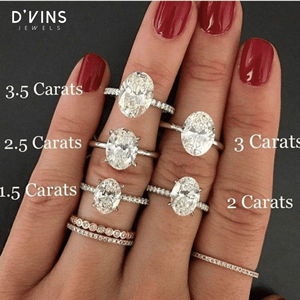D'vins Jewels, Regalo de San Valentín, Diamante Cultivado en Laboratorio con Corte Ovalado de 1ct, 1.5ct, 2ct, 2.5ct, 3ct, con Certificado HPHT - Product Image 5