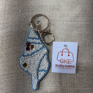 จี้ห้อยกระเป๋ารูปทรงสันติภาพประดับลูกปัดแก้วทำมือคุณภาพสูงสไตล์โบฮีเมียนคริสเตียนประดับมุกเทียม - Product Image 1