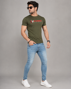 FLY HUMBLE SPORTSWEAR Jeans d'été pour hommes 100% Coton Biologique, coupe formelle, taille mi-haute, coupe droite, grandes tailles, mode garçons - Product Image 1