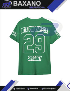 T-shirt de la sororité Iota Phi Lambda, T-shirt en coton vert avec lettres grecques, vêtements de sororité IPL, T-shirt universitaire personnalisé avec n'importe quel design - Product Image 6