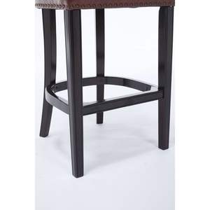 Set di 2 sgabelli da Bar in legno in pelle marrone 29.5 ''altezza del sedile 2pc - Product Image 5