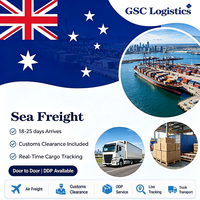 Transitaire maritime Chine-Australie, service DDP pour marchandises générales