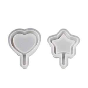 Love Star Quicksand Stick Quicksand Keychain Epoxy Resin <b>Silicone</b> Mold - Product Image 4