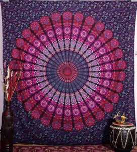 Bohemian Portrait Hippie Printed Cotton Eco-Friendly Washable <b>Wall</b> Hanging <b>Tapestry</b> Birthday Living Room Bedroom Indoor Decor - Product Image 4