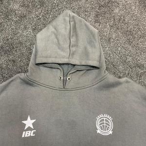 Sweat-shirt à capuche unisexe en coton 100% lourd, coupe ample, tricoté, avec poche, impression personnalisée - Product Image 2