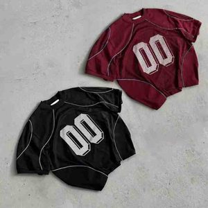 <b>Mens</b> Black <b>Short</b> <b>Sleeve</b> Sport T <b>Shirt</b> <b>White</b> 00 Number Print O Neck Regular Fit Quick Dry Knitted Jersey Top Casual Athletic Wear - Product Image 5