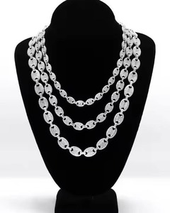 Luxury Diamond Look Hip Hop <b>Chain</b> Necklace with Premium Cubic Zirconia for Anniversary Gifts Parties and Everyday Style - Product Image 2