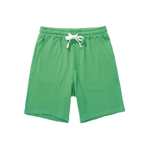 Shorts Bermuda en Coton pour Hommes avec Cordon de Serrage, Taille Élastique, Couleur Unie, Poches Latérales, Tissu Tricoté Respirant - Product Image 5