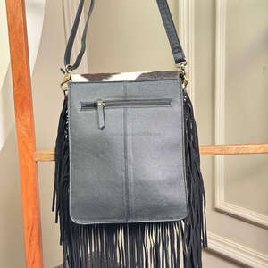 New Trending Fashion Hand Tooled Cowhide Leather <b>Crossbody</b> Cactus Fringe Bags for Women's Designer Luxury Genuine Leather <b>Purses</b> - Product Image 5