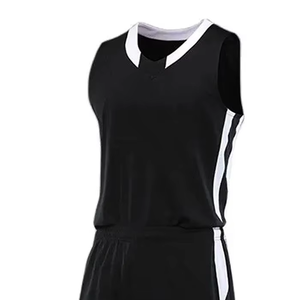 Uniforme de Baloncesto con Cuello Redondo, Nombre del Equipo, 100% Poliéster, Secado Rápido, Transpirable, Unisex, Color Negro, Servicio OEM 2026 - Product Image 4