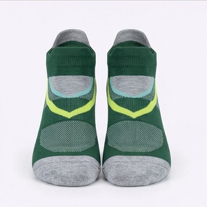 Green Ankle <b>Socks</b> With Geometric Pattern Quick Dry <b>Running</b> <b>Socks</b> For Adults Summer Sport Wear - Product Image 1