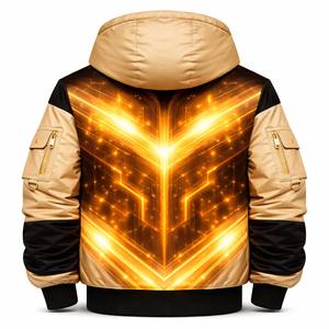 Blouson Bomber Personnalisé Unisexe Coupe-Vent Streetwear Techwear Meilleures Ventes Vente en Gros Fabricant Direct Usine Fournisseur en Gros OEM - Product Image 2