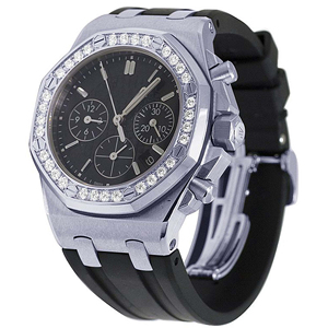 Reloj de Cuarzo para Hombre de Acero Inoxidable con Diseño Hip Hop, Esfera de Cristal de 20mm con Moissanita Iced Out y Diamantes VVS - Product Image 3