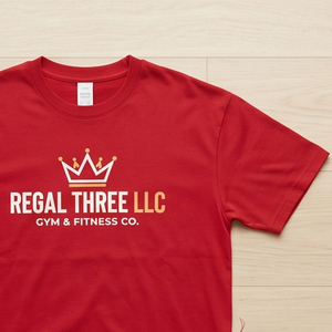 เสื้อยืดแขนยาวผู้ชาย Regal Three สีแดง ทรงโอเวอร์ไซส์ พิมพ์ลายสกรีน เสื้อยืดกีฬา คอกลมด้านหน้า ผ้าฝ้าย 100% - Product Image 4