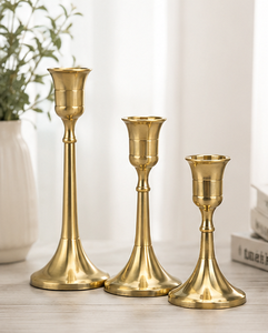 Portavelas de Latón Hecho a Mano, Decorativo, Dorado, Ecológico, Diseño de Lujo para Centro de Mesa de Boda y Decoración del Hogar - Product Image 6
