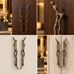 Poignée de porte artisanale en forme de figurine, finition bronze antique, longue poignée de meuble artistique, quincaillerie décorative pour intérieurs de luxe - Product Image 6