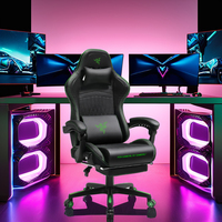 Chaise de jeu ergonomique pivotante et réglable en stock, en similicuir PU avec fonction rafraîchissante, en métal et cuir synthétique, à prix abordable