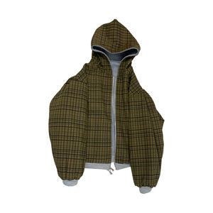 Sudadera con capucha de invierno extragrande reversible con cremallera para hombre, holgada, informal, de lujo, de diseñador, con apliques, forro polar, bordado de toalla, lavado enzimático - Product Image 6