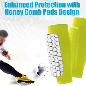 Protège-tibias de football personnalisables avec logo, style tendance, pour adultes, légers, à compression, antidérapants, avec manchons de protection pour le football - Product Image 4