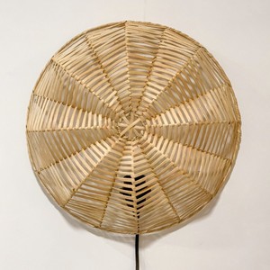 Handmade rattan wall lamp bedside corridor accent <b>lights</b> eco friendly <b>sconce</b> made in Vietnam - Product Image 3