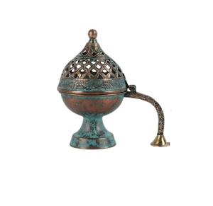 Hot Selling New Brass Incense <b>Burner</b> With Sandalwood Handle Hand-Made Religious Aromatic Diffuser All-Season Use - Product Image 4