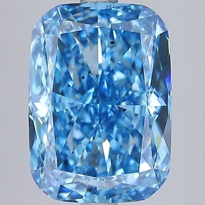 4.00ct <b>Cushion</b> Cut Lab Grown Diamond Fancy Vivid Blue SI1 IGI Certified CVD Loose Diamond Wholesale for Jewelry Making - Product Image 1