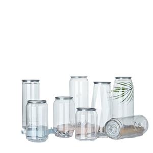 Venta al por mayor 250ml, 330ml, 375ml, 500ml Cake Pull-Ring Latas de plástico Zumo de frutas Soda Cerveza Anillo de plástico-Pull Jar Pet Can - Product Image 5