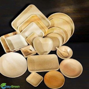 Platos Desechables Cuadrados de Hoja de Palma Compostables y Sostenibles, Vajilla Natural de Cáscara de Areca para Restaurante o Uso Doméstico - Product Image 6