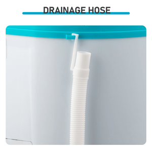 XPB40 1219S Mini Twin Tub Washing Machine 5.5lbs (8.8lbs 6.6lbs) Capacity 110V 370W Semi Automatic <b>Top</b> <b>Load</b> Washer Blue Plastic - Product Image 5