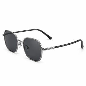 Monturas de gafas para hombre, anti luz azul UV420, cuadradas, de marco completo, metálicas, ligeras, con montura de alambre, personalizadas, Rx, OEM, ODM - Product Image 3