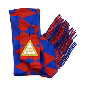 Delantal Masónico de Terciopelo Personalizado al por Mayor, Diseño Bordado para Gran Sacerdote del Capítulo del Arco Real Masónico - Product Image 5