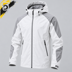 Veste de pluie pour homme de qualité supérieure, matière hydrofuge, coupe moderne, idéale pour la randonnée, le camping, le cyclisme et l'usage quotidien - Product Image 5